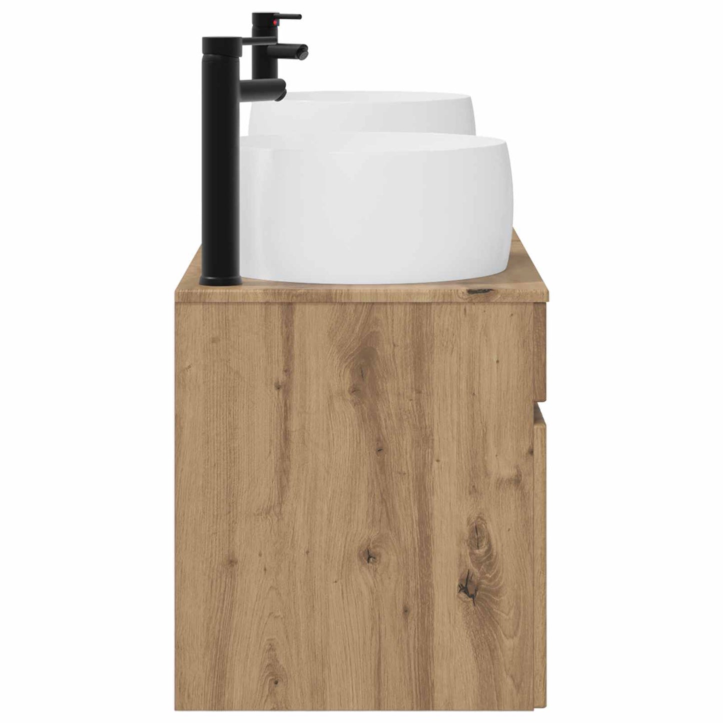 Badkamerkastenset 3 st Artisanaal eiken 49 x 44,5 x 66 cm