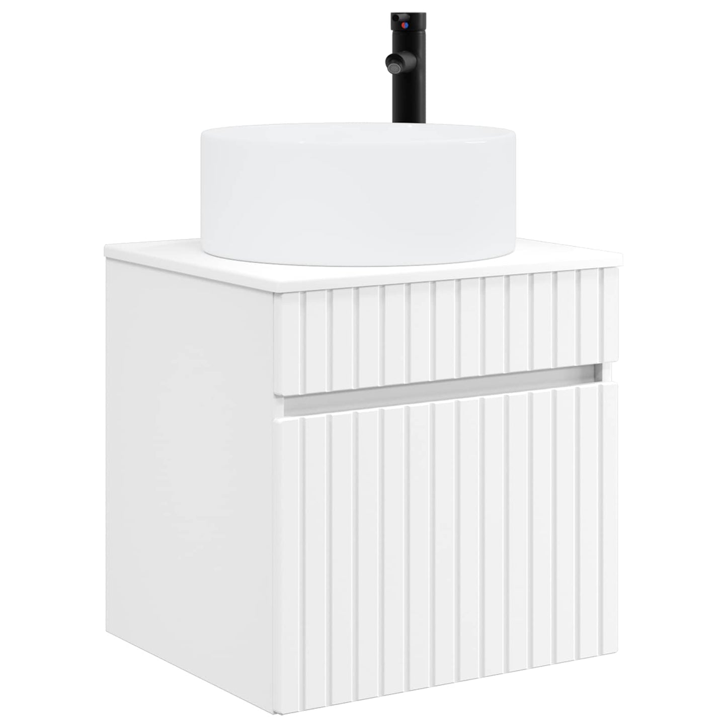 Badkamerkastenset 3 st Wit 49 x 44,5 x 65,5 cm Bewerkt hout