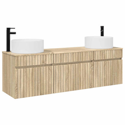 Badkamerkastenset 3 st Sonoma Eiken 49 x 44,5 x 65,5 cm