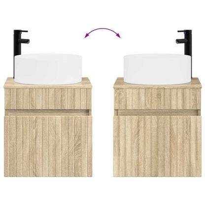Badkamerkastenset 3 st Sonoma Eiken 49 x 44,5 x 65,5 cm