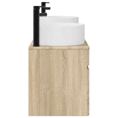 Badkamerkastenset 3 st Sonoma Eiken 49 x 44,5 x 65,5 cm