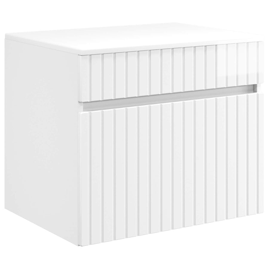Badkamerkastenset 3 st Hoogglans Wit 49 x 44,5 x 65,5 cm