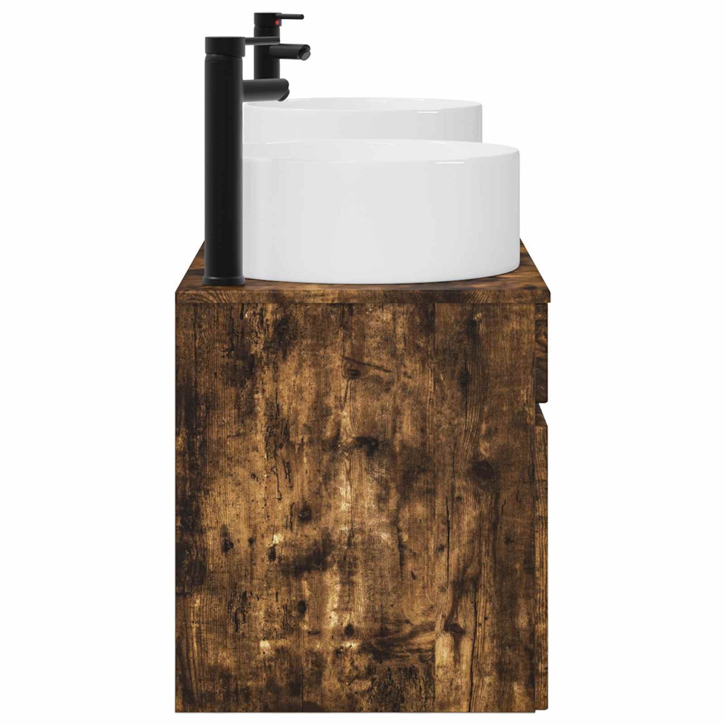 Badkamerkastenset 3 st Gerookt eiken 49 x 44,5 x 65,5 cm