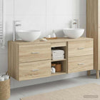 Badkamerkastenset 3 st Sonoma Eiken 49,5 x 35 x 63 cm