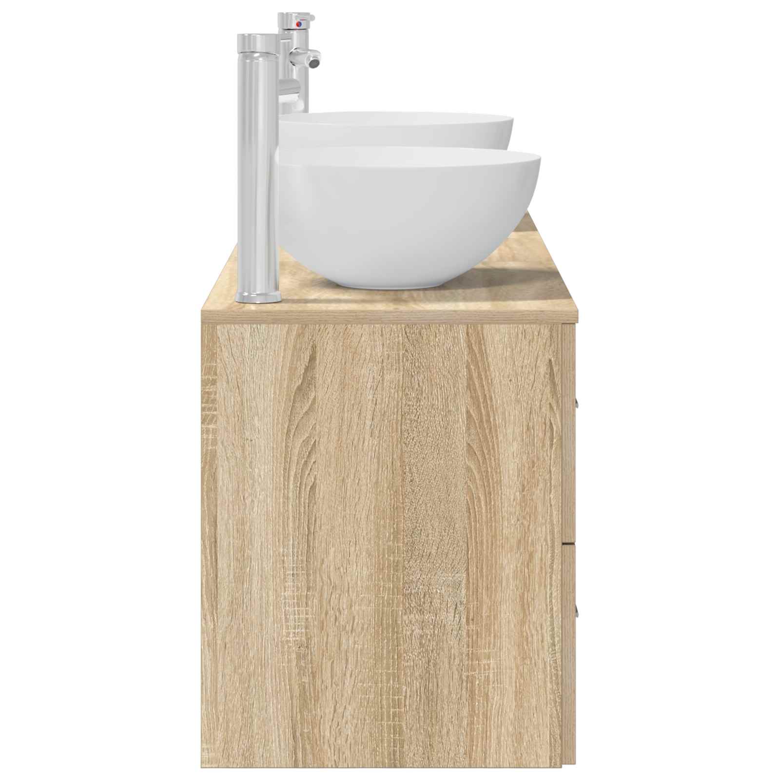Badkamerkastenset 3 st Sonoma Eiken 49,5 x 35 x 63 cm