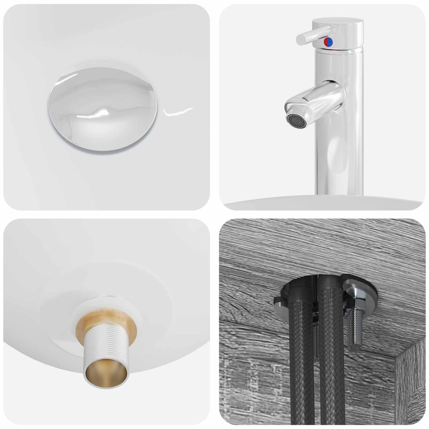 Badkamerkastenset 3 st Grijs Sonoma 49,5 x 35 x 63 cm