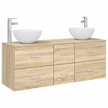 Badkamerkastenset 3 st Sonoma Eiken 49,5 x 35 x 63 cm