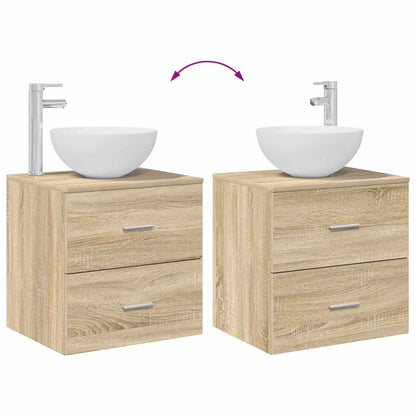 Badkamerkastenset 3 st Sonoma Eiken 49,5 x 35 x 63 cm