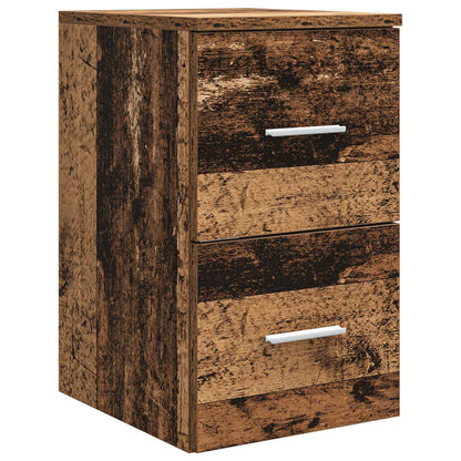 Badkamerkastenset 3 st Oud hout 49,5 x 35 x 63 cm Bewerkt hout