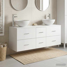 Badkamerkastenset 3 st Wit 49,5 x 41 x 64,5 cm Bewerkt hout
