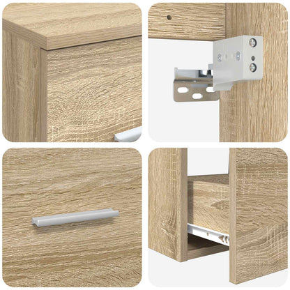 Badkamerkastenset 3 st Sonoma Eiken 49,5 x 41 x 64,5 cm