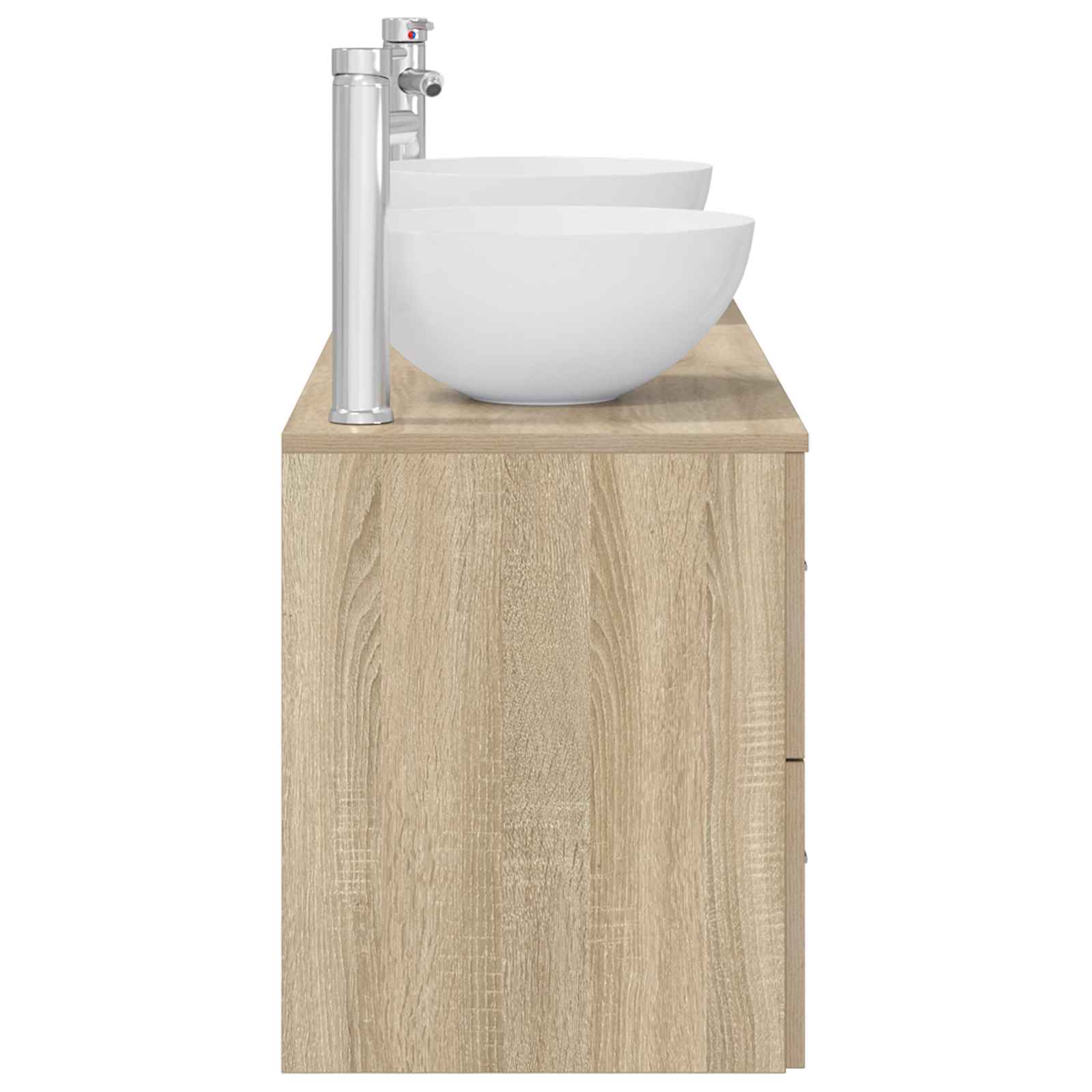 Badkamerkastenset 3 st Sonoma Eiken 49,5 x 41 x 64,5 cm
