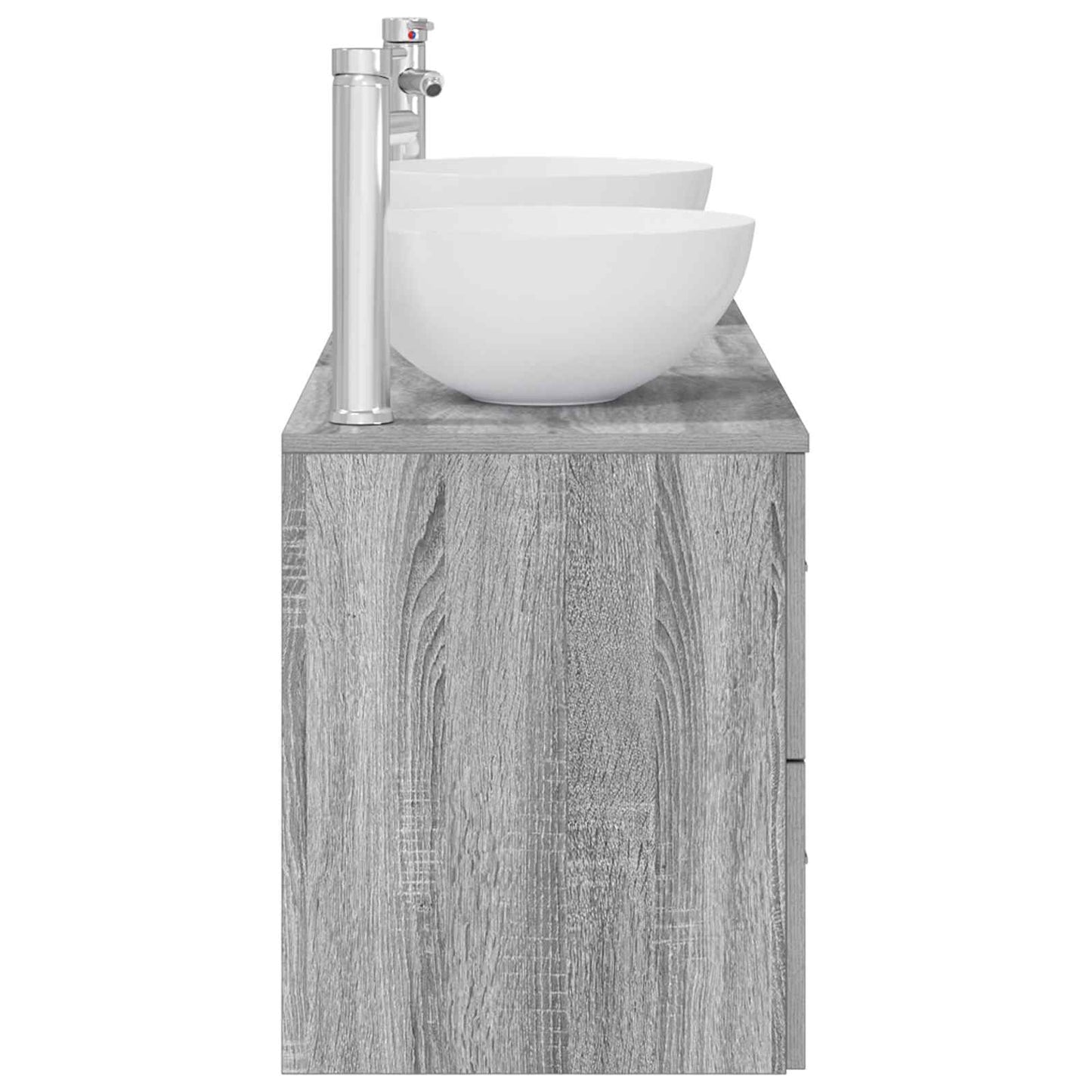 Badkamerkastenset 3 st Grijs Sonoma 49,5 x 41 x 64,5 cm