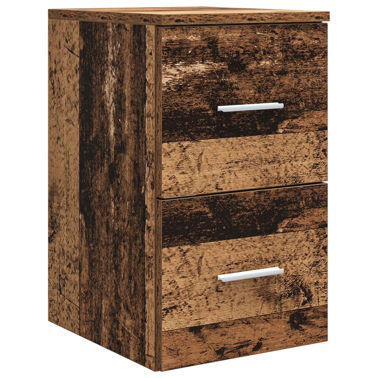 Badkamerkastenset 3 st Oud hout 49,5 x 41 x 64,5 cm