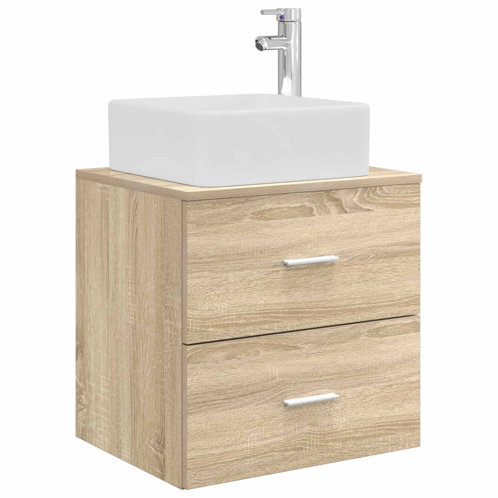 Badkamerkastenset 3 st Sonoma Eiken 49,5 x 41 x 63 cm