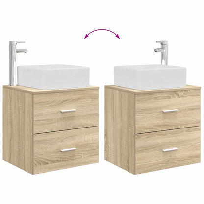 Badkamerkastenset 3 st Sonoma Eiken 49,5 x 41 x 63 cm