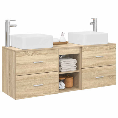Badkamerkastenset 3 st Sonoma Eiken 49,5 x 41 x 63 cm