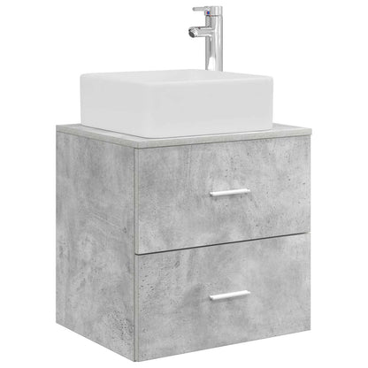 Badkamerkastenset 3 st Betongrijs 49,5 x 41 x 63 cm