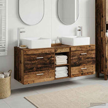 Badkamerkastenset 3 st Oud hout 49,5 x 41 x 63 cm Bewerkt hout