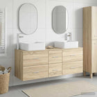 Badkamerkastenset 3 st Sonoma Eiken 49,5 x 41 x 63 cm