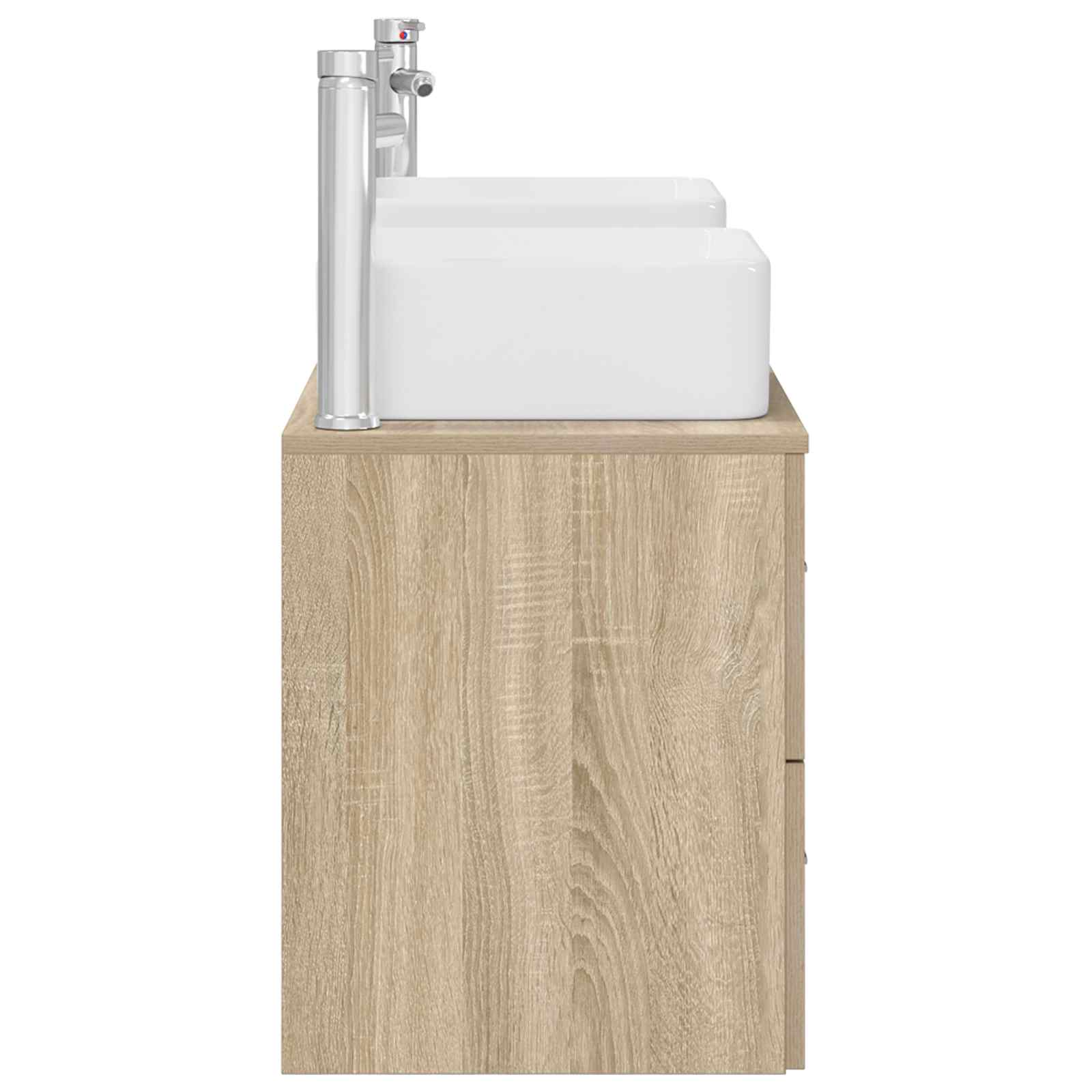 Badkamerkastenset 3 st Sonoma Eiken 49,5 x 41 x 63 cm