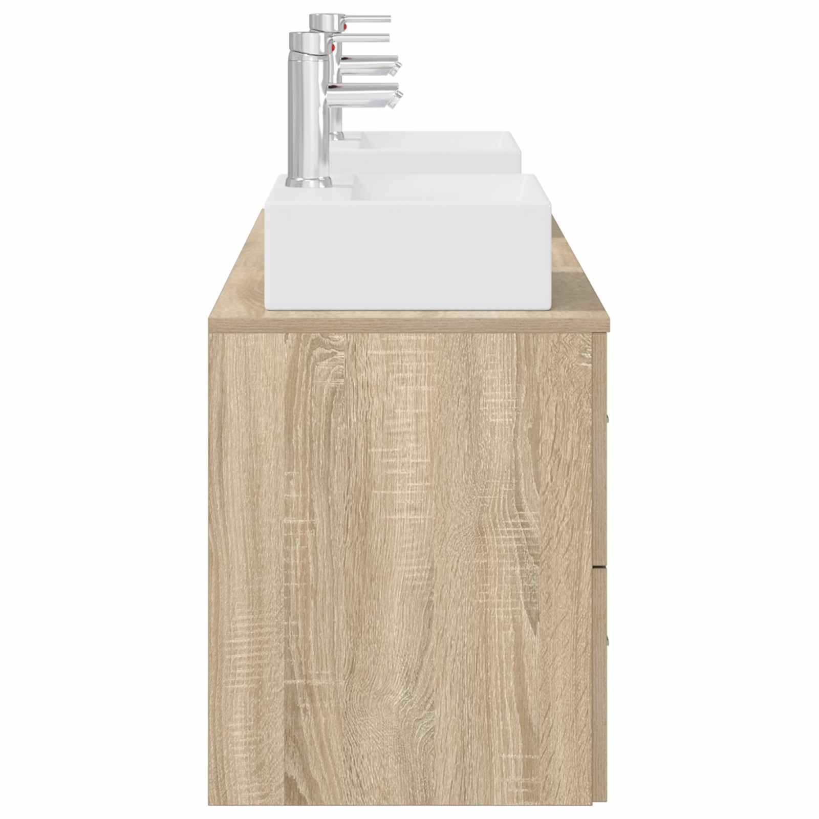 Badkamerkastenset 3 st Sonoma Eiken 49,5 x 41 x 62,5 cm