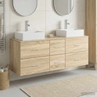 Badkamerkastenset 3 st Sonoma Eiken 49,5 x 41 x 62,5 cm