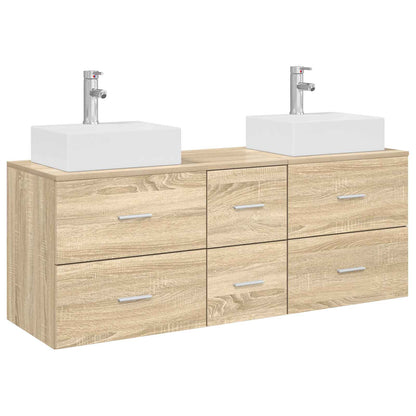 Badkamerkastenset 3 st Sonoma Eiken 49,5 x 41 x 62,5 cm