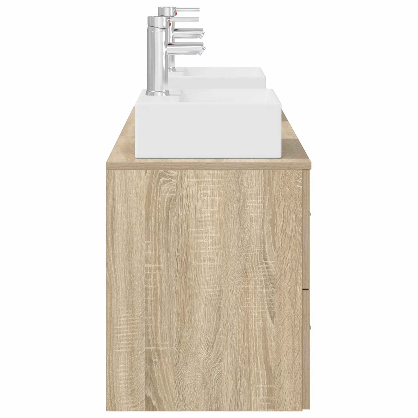Badkamerkastenset 3 st Sonoma Eiken 49,5 x 41 x 62,5 cm