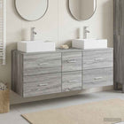 Badkamerkastenset 3 st Grijs Sonoma 49,5 x 41 x 62,5 cm