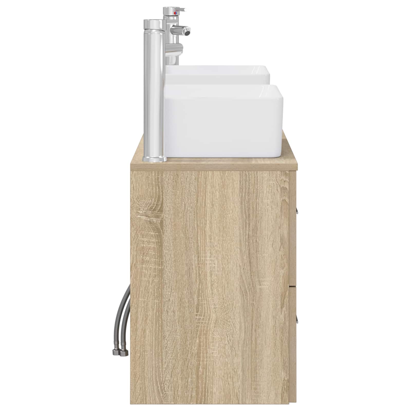 Badkamerkastenset 3 st Sonoma Eiken 53 x 34,5 x 63 cm