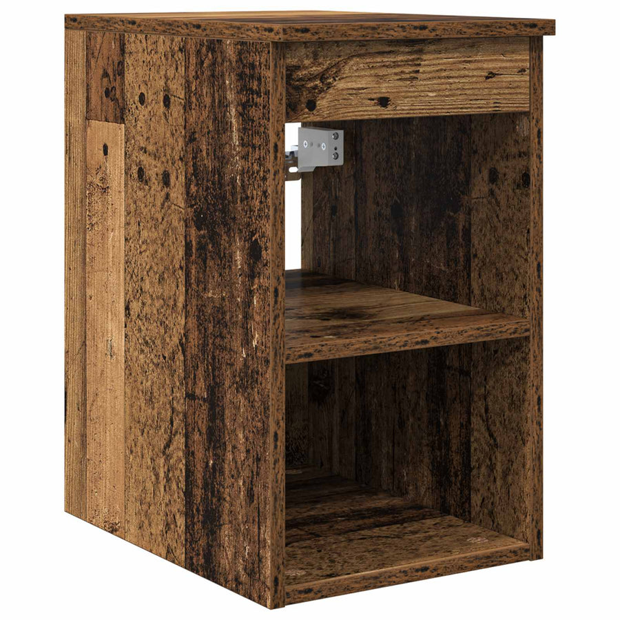 Badkamerkastenset 3 st Oud hout 53 x 34,5 x 63 cm Bewerkt hout