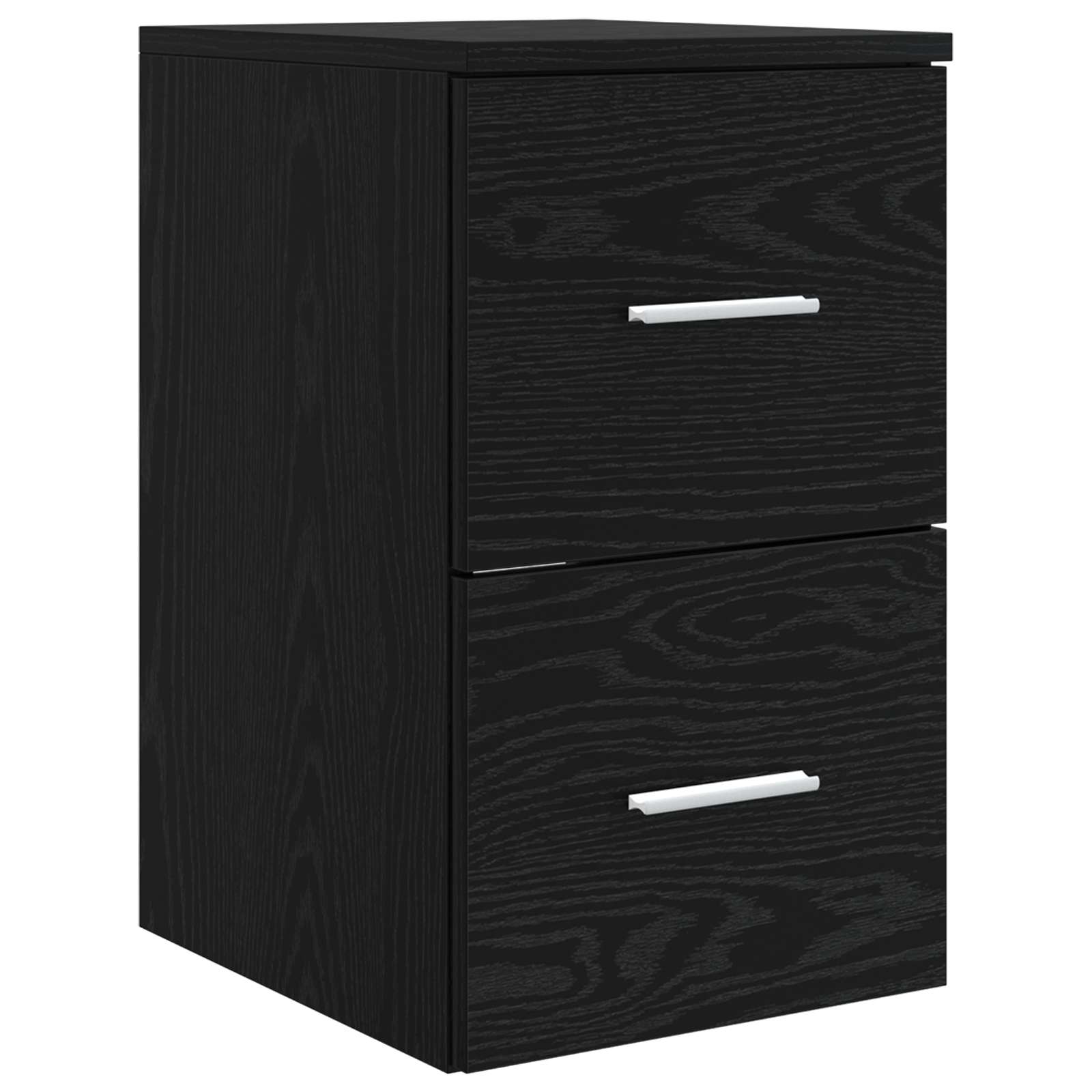Badkamerkastenset 3 st Zwart 53 x 34,5 x 63 cm Bewerkt hout