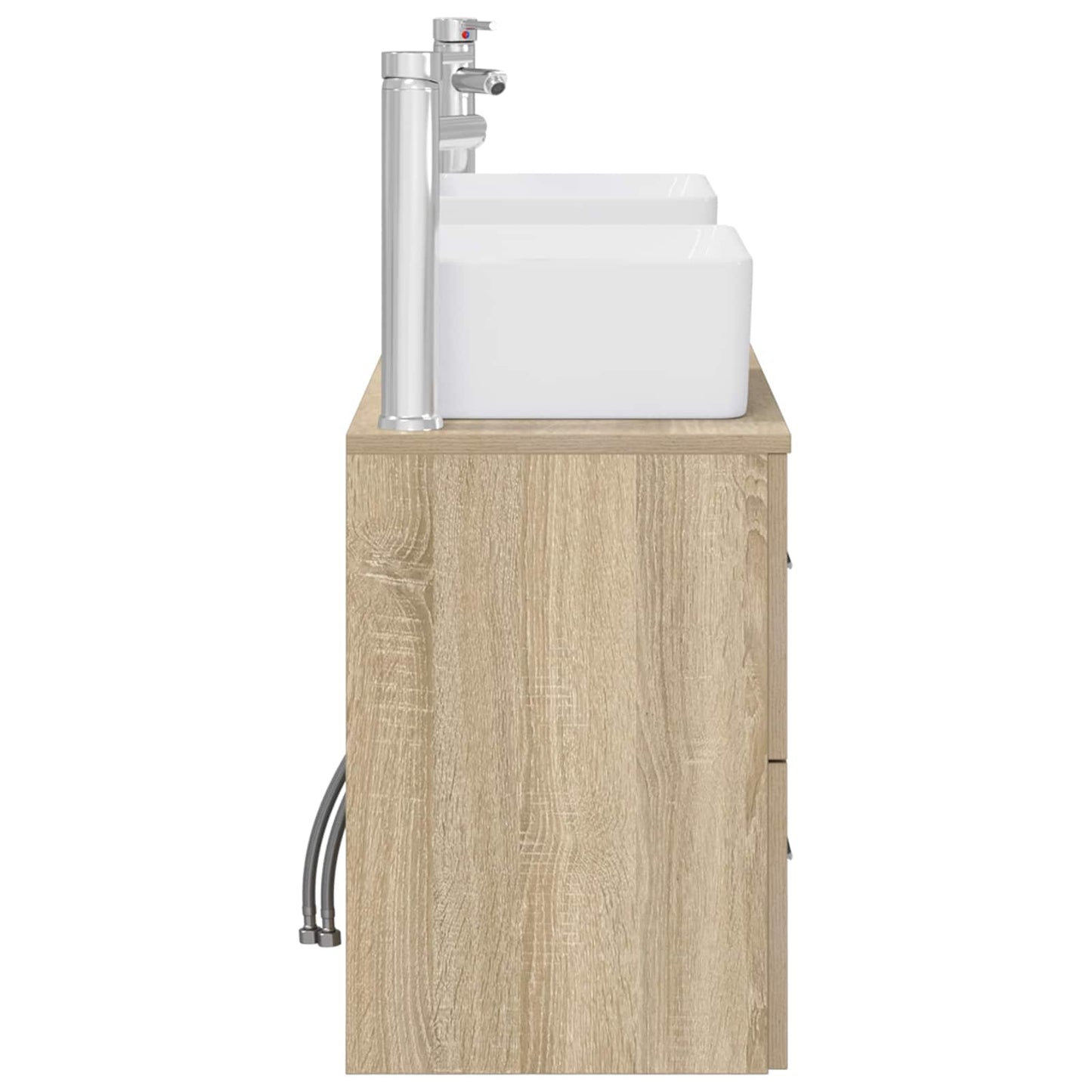 Badkamerkastenset 3 st Sonoma Eiken 53 x 34,5 x 63 cm