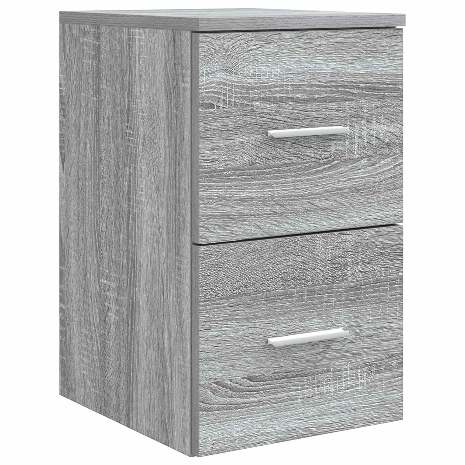 Badkamerkastenset 3 st Grijs Sonoma 53 x 34,5 x 63 cm