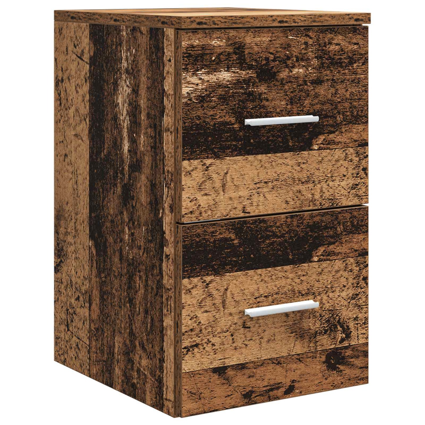 Badkamerkastenset 3 st Oud hout 53 x 34,5 x 63 cm Bewerkt hout