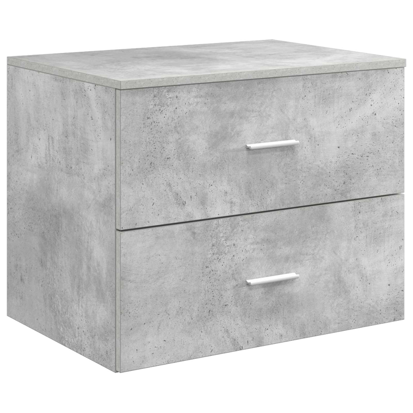 Badkamerkastenset 3 st Betongrijs 62,5 x 44,5 x 50 cm