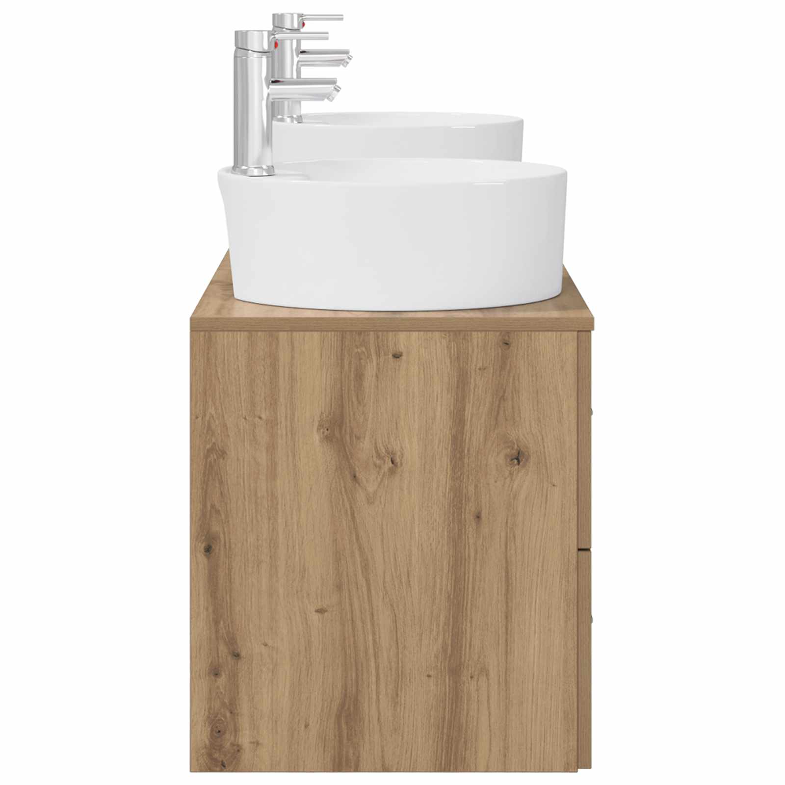 Badkamerkastenset 3 st Artisanaal eiken 62,5 x 44,5 x 50 cm