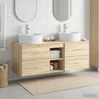 Badkamerkastenset 3 st Sonoma Eiken 49,5 x 44,5 x 65 cm