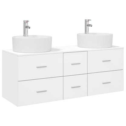 Badkamermeubelset 3 st Wit 49,5 x 44,5 x 65 cm Bewerkt hout