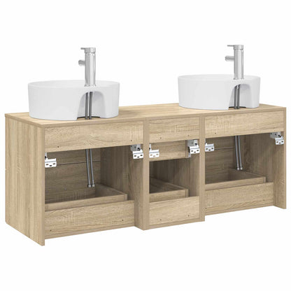 Badkamermeubelset 3 st Sonoma Eiken 49,5 x 44,5 x 65 cm