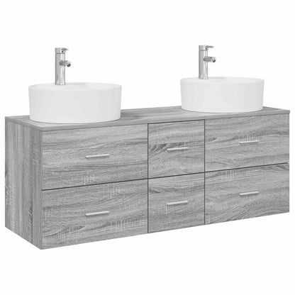 Badkamermeubelset 3 st Grijs Sonoma 49,5 x 44,5 x 65 cm