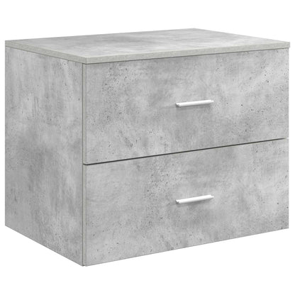 Badkamermeubelset 3 st Betongrijs 49,5 x 44,5 x 65 cm
