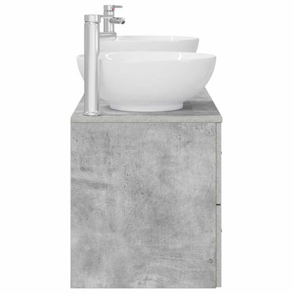 Badkamermeubelset 3 st Betongrijs 49,5 x 44,5 x 65 cm