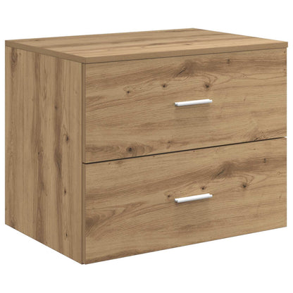 Badkamermeubelset 3 st Artisanaal eiken 49,5 x 44,5 x 65 cm