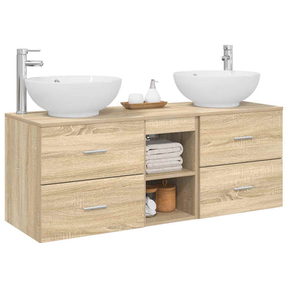 Badkamermeubelset 3 st Sonoma Eiken 49,5 x 44,5 x 65 cm