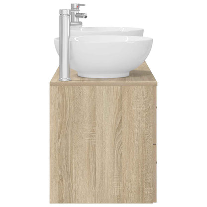 Badkamermeubelset 3 st Sonoma Eiken 49,5 x 44,5 x 65 cm