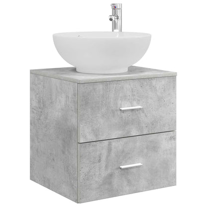 Badkamermeubelset 3 st Betongrijs 49,5 x 44,5 x 65 cm