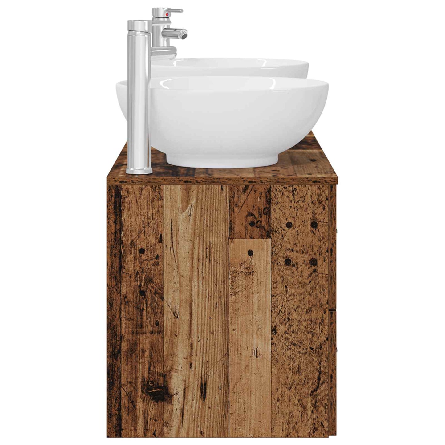 Badkamermeubelset 3 st Oud hout 49,5 x 44,5 x 65 cm
