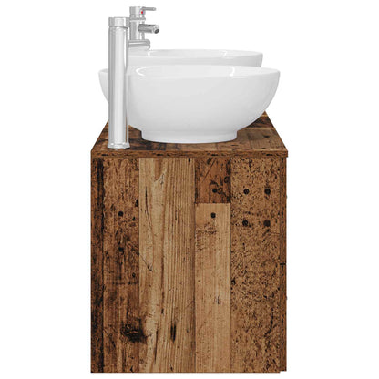 Badkamermeubelset 3 st Oud hout 49,5 x 44,5 x 65 cm